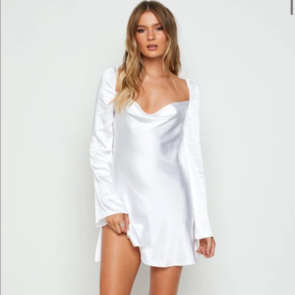 Beginning Boutique Marienne White Mini Dress